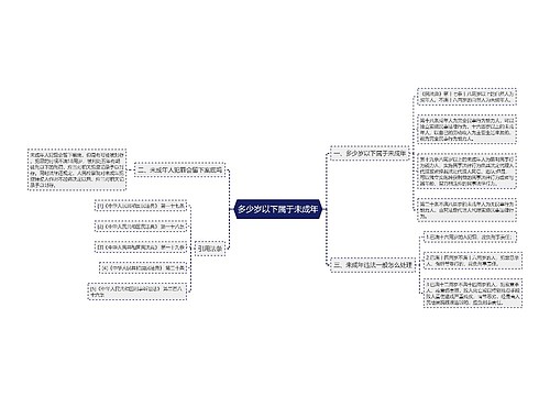 多少岁以下属于未成年