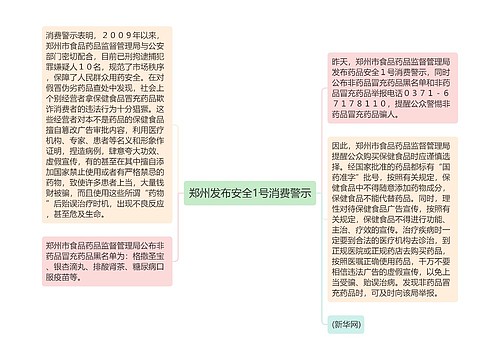 郑州发布安全1号消费警示