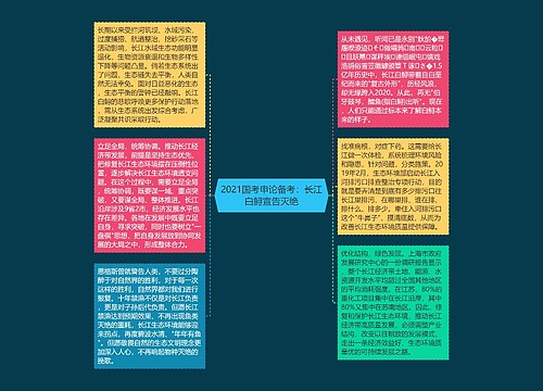 2021国考申论备考：长江白鲟宣告灭绝