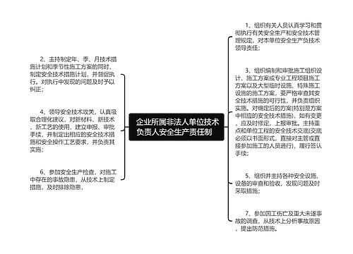  企业所属非法人单位技术负责人安全生产责任制  