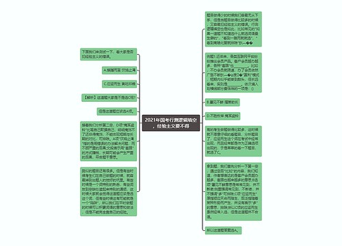 2021年国考行测逻辑填空，经验主义要不得