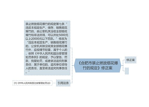 《合肥市禁止燃放烟花爆竹的规定》修正案