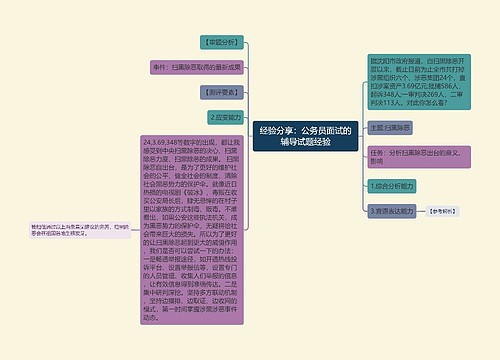 经验分享：公务员面试的辅导试题经验