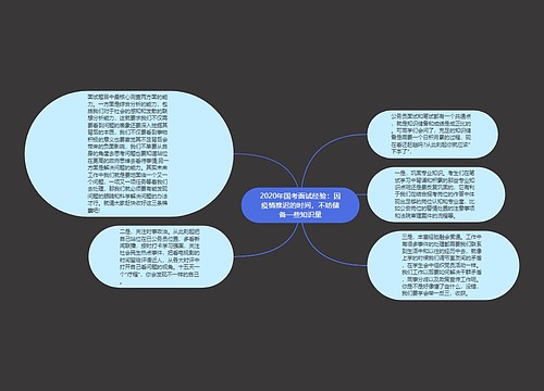 2020年国考面试经验：因疫情推迟的时间，不妨储备一些知识量