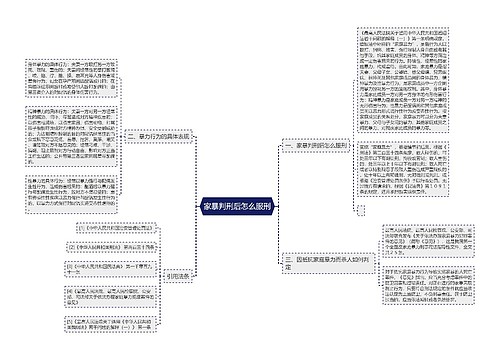 家暴判刑后怎么服刑