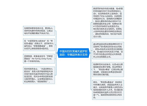 中国夫妇在美痛失监护权追踪：华裔团体表示支持