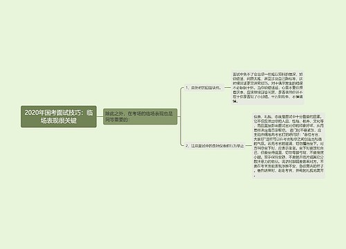 2020年国考面试技巧：临场表现很关键