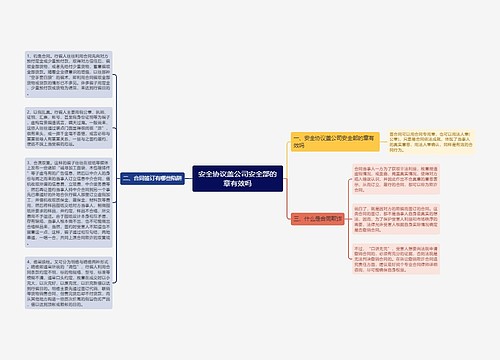 安全协议盖公司安全部的章有效吗