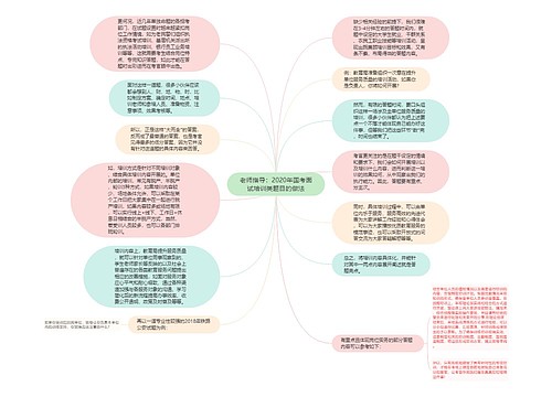 老师指导：2020年国考面试培训类题目的做法