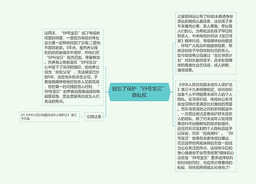 别忘了保护“59号宝贝”隐私权