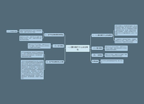 一人重伤属于什么安全等级