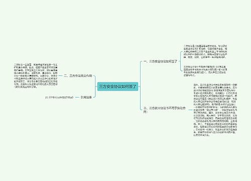 三方安全协议如何签了