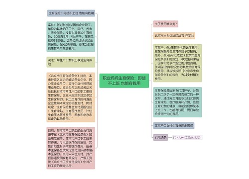 职业妈妈生育保险：即使不上班 也能有钱用