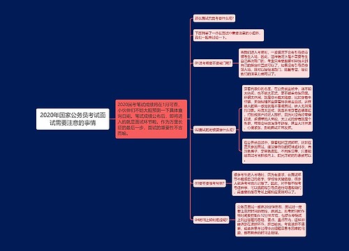 2020年国家公务员考试面试需要注意的事情