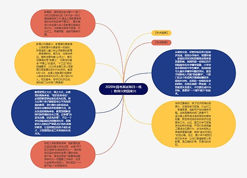 2020年国考面试每日一练：教育兴则国家兴