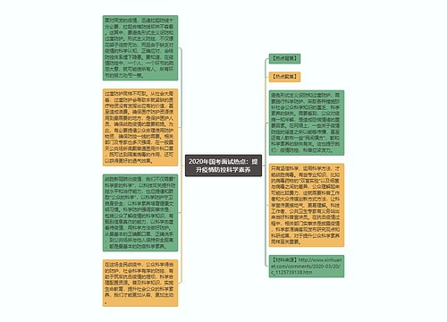 2020年国考面试热点：提升疫情防控科学素养