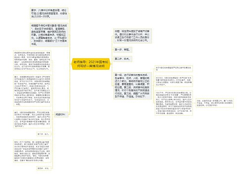 老师指导：2021年国考如何写好一篇情况说明