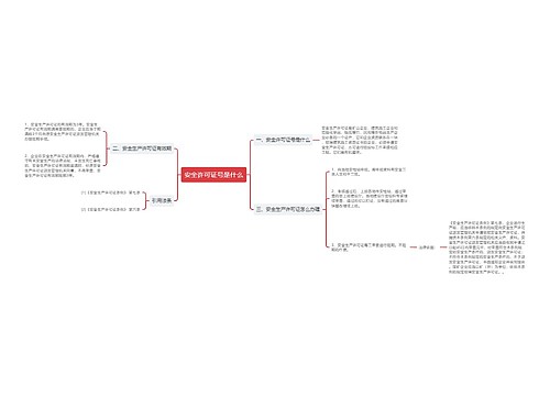 安全许可证号是什么