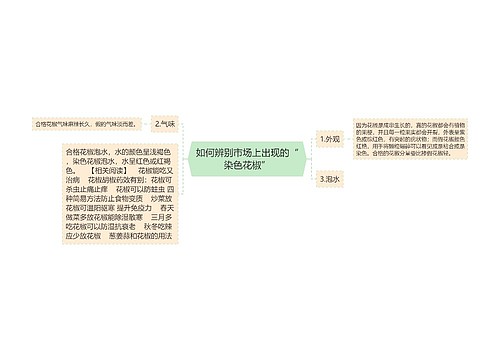 如何辨别市场上出现的“染色花椒”