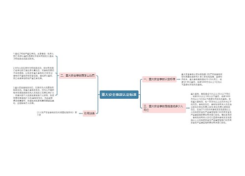 重大安全事故认定标准