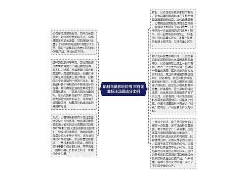 馅料含量影响价格 罕有企业标注汤圆成分比例