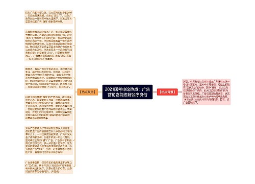 2021国考申论热点：广告营销岂能违背公序良俗