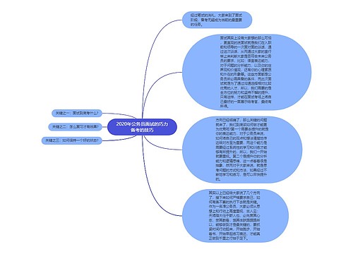 2020年公务员面试的巧力备考的技巧