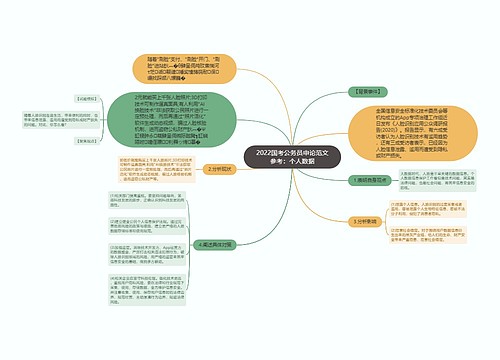 2022国考公务员申论范文参考：个人数据