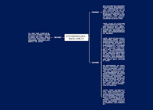 2020年国考结构化面试：事实孤儿保障工作