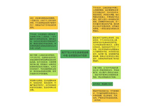 南宁7名小学生误食桐油果中毒 全部留院治疗观察