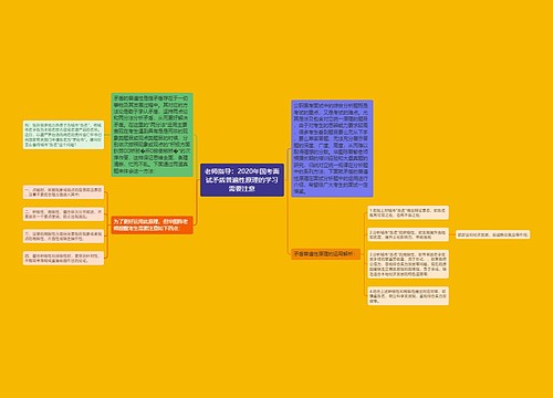 老师指导：2020年国考面试矛盾普遍性原理的学习需要注意