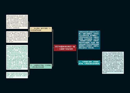 2021年国考申论每日一练：三招拿下申论写作