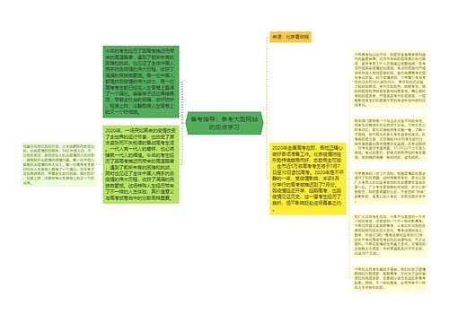 备考指导：参考大型网站的观点学习