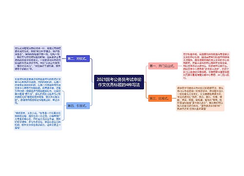 2021国考公务员考试申论作文优秀标题的4种写法