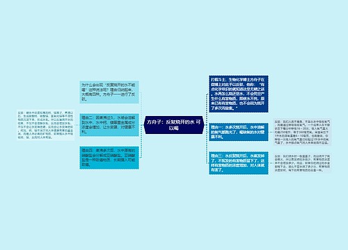 方舟子：反复烧开的水 可以喝