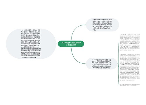 2021年国考公务员无领导小组讨论技巧