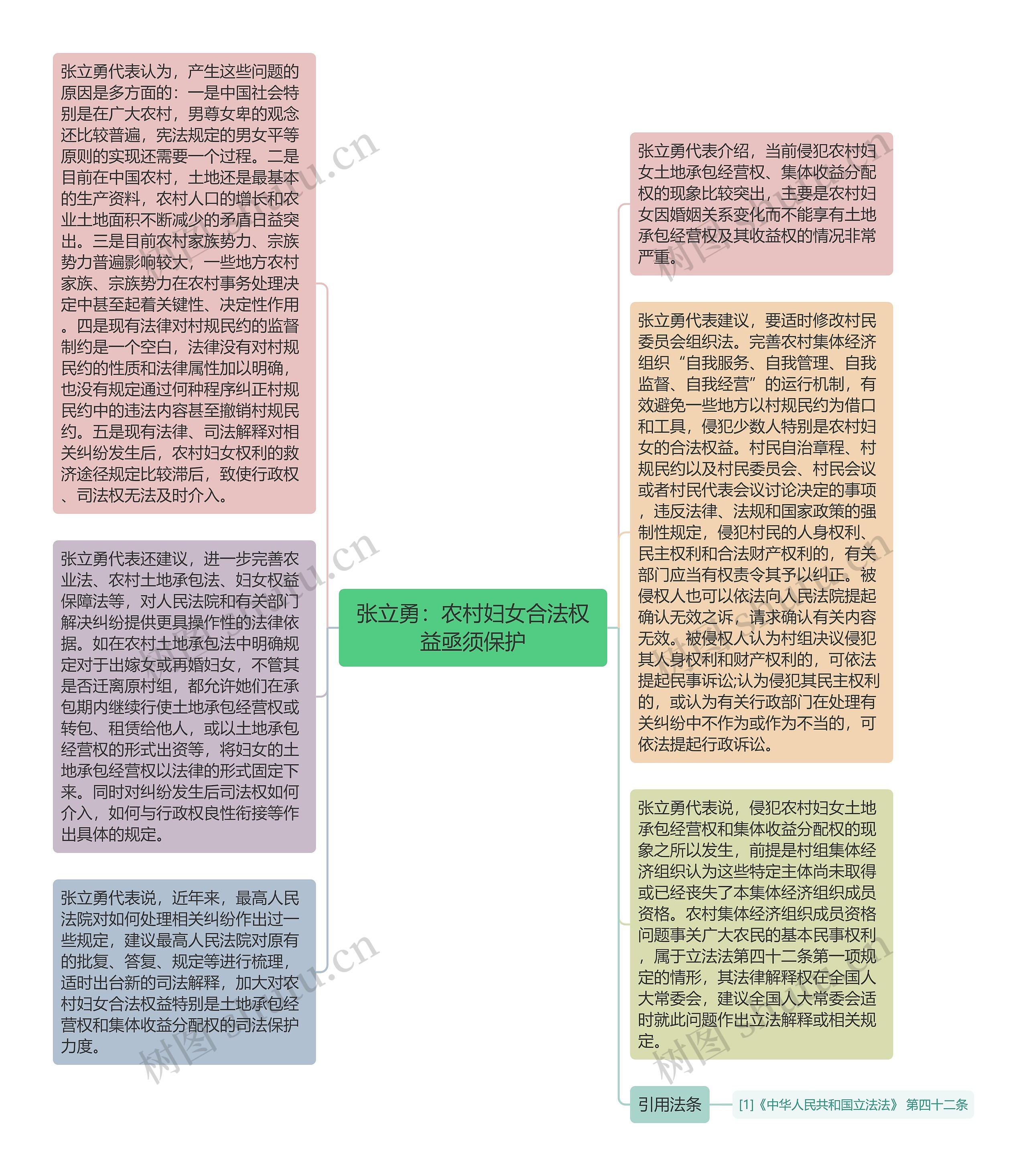 张立勇：农村妇女合法权益亟须保护思维导图