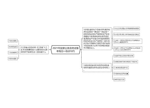 2021年国家公务员考试备考每日一练(0107)