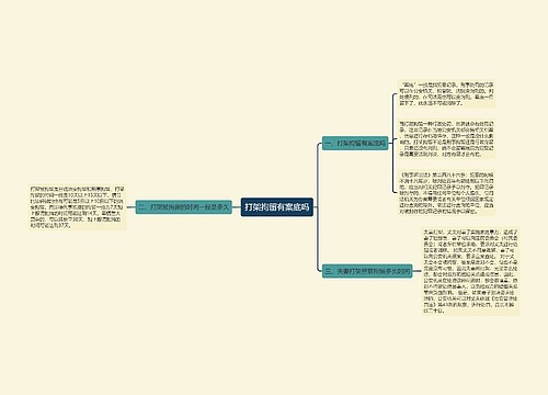 打架拘留有案底吗