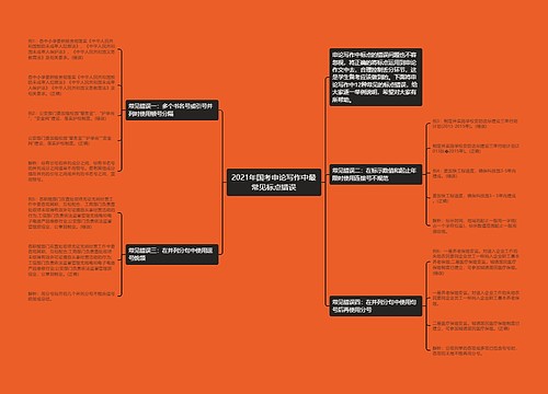 2021年国考申论写作中最常见标点错误