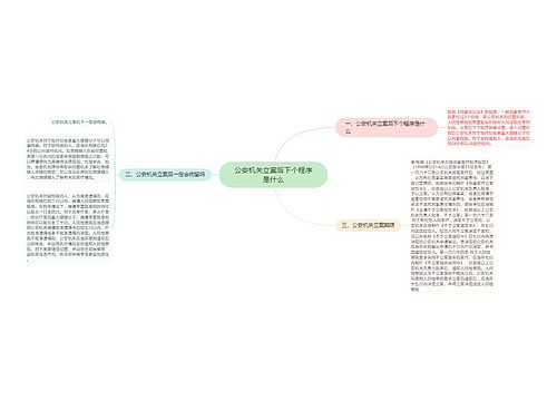 公安机关立案后下个程序是什么