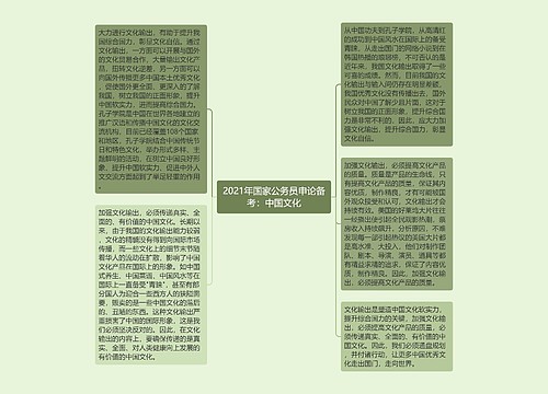 2021年国家公务员申论备考:中国文化 2021年国家公务员申论备考:中国文化