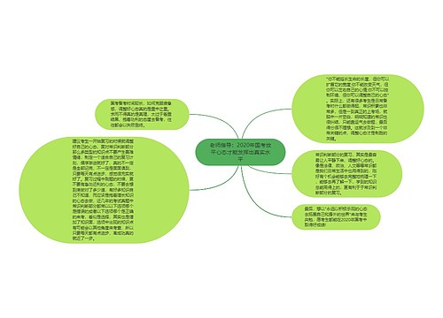 老师指导：2020年国考放平心态才能发挥出真实水平