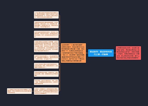 面试指导：面试穿着有技巧之第一印象篇