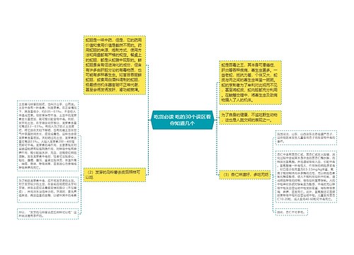 吃货必读 吃的30个误区看你知道几个