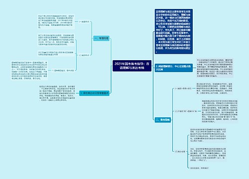 2021年国考备考指导：言语理解与表达考情