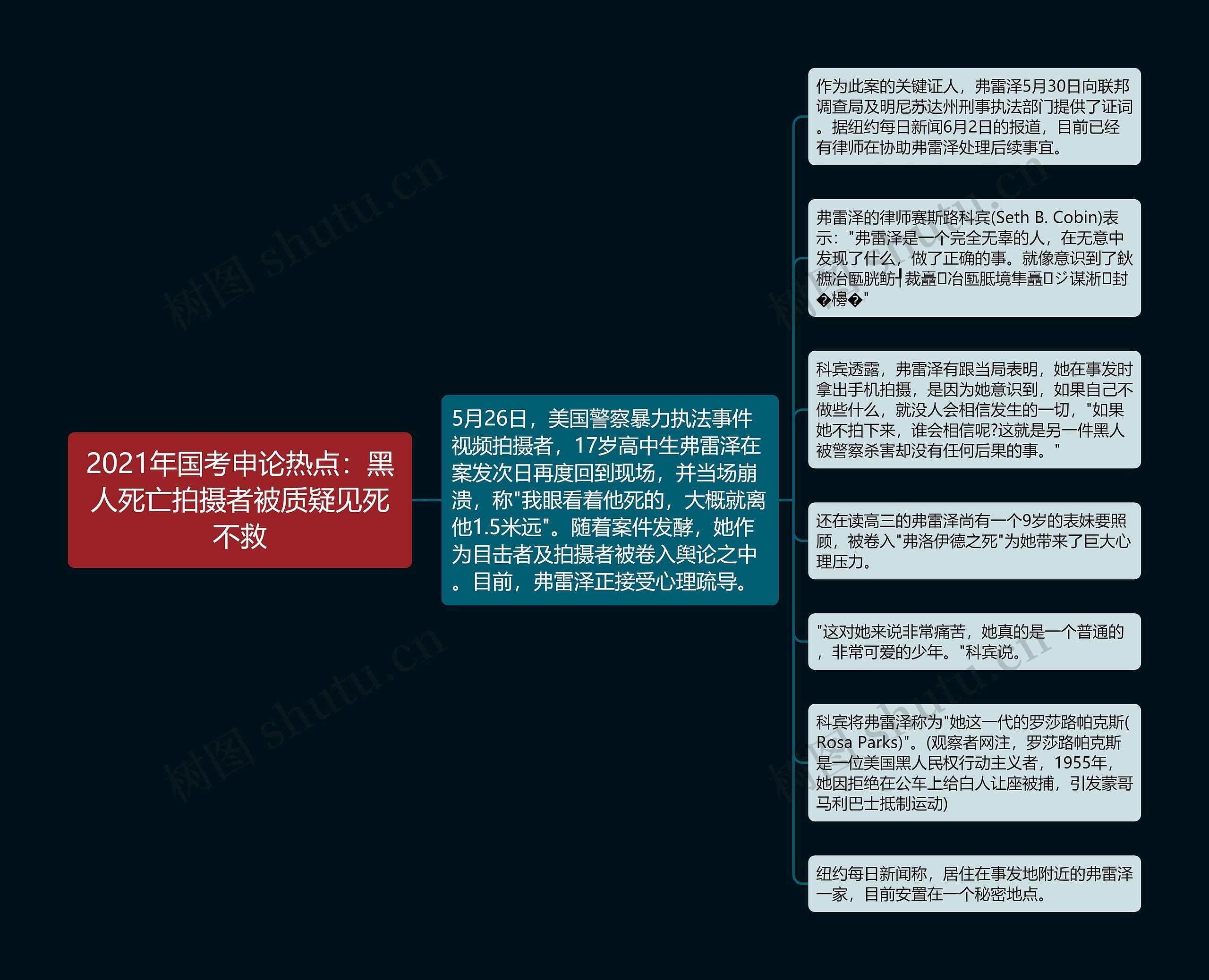 2021年国考申论热点：黑人死亡拍摄者被质疑见死不救