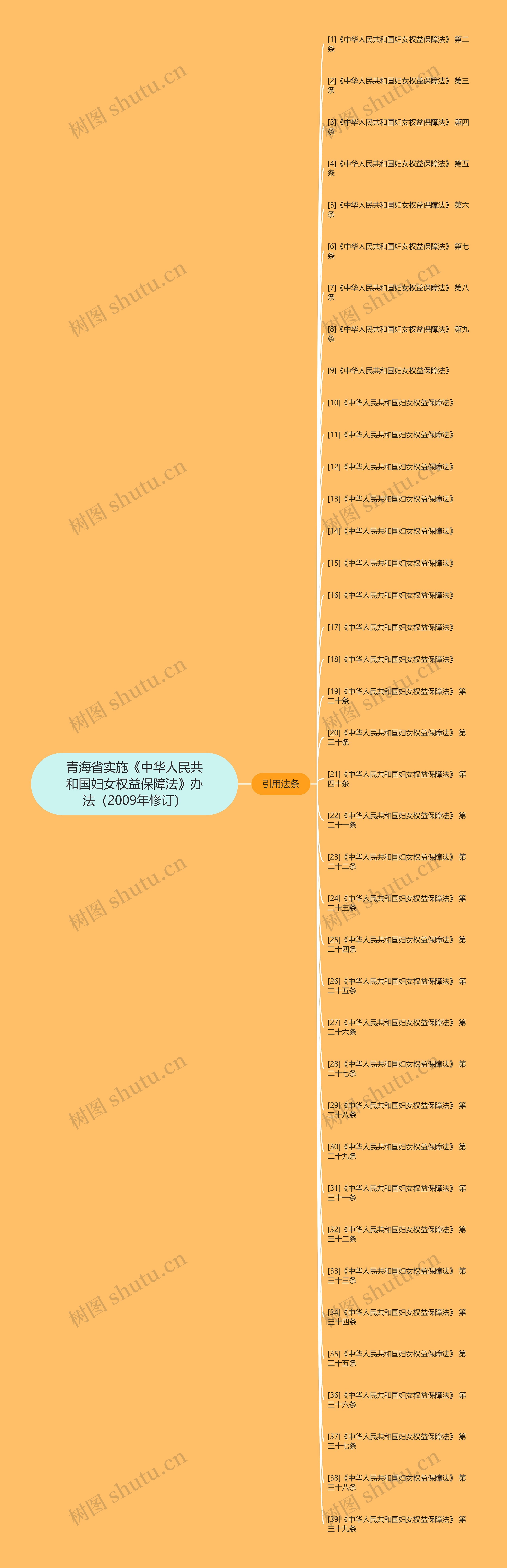 青海省实施《中华人民共和国妇女权益保障法》办法（2009年修订）思维导图