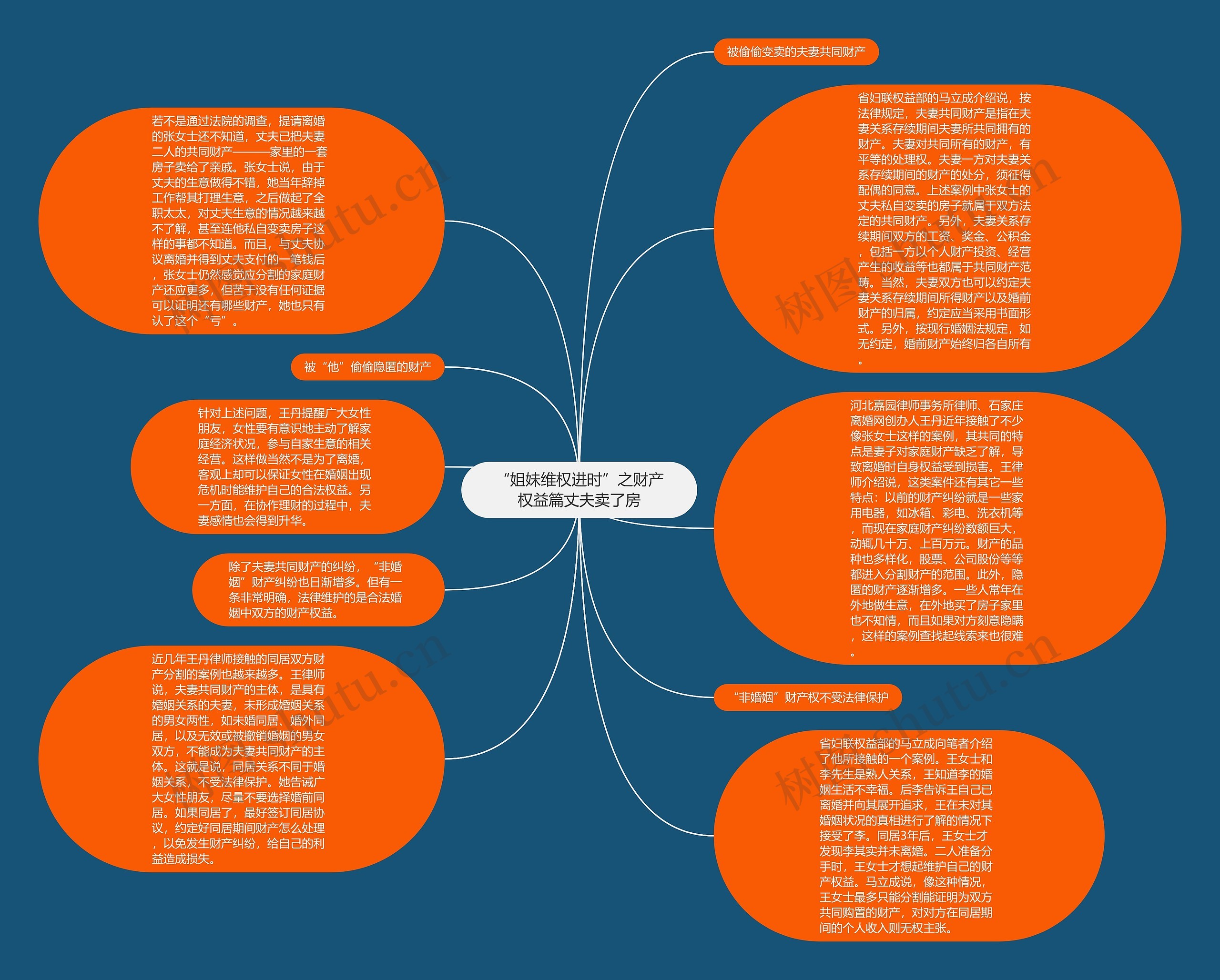“姐妹维权进时”之财产权益篇丈夫卖了房思维导图