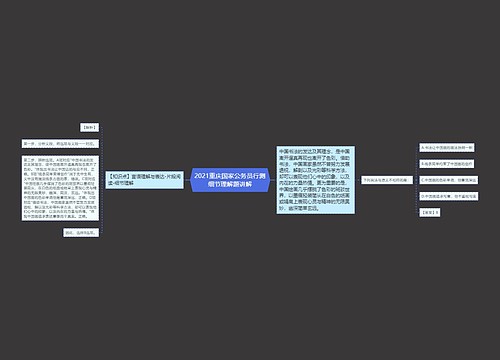 2021重庆国家公务员行测细节理解题讲解